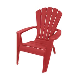 Gracious Living King Red Resin Frame Adirondack Chair
