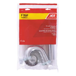 Ace 1-1/4 in. D Chrome Plated Brass P Trap