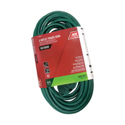 Ace Outdoor 50 ft. L Green Triple Outlet Cord 16/3 SJTW