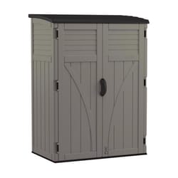 Suncast 4 ft. x 3 ft. Resin Vertical Pent Storage Shed with Floor Kit