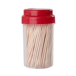 Farberware Multicolored Plastic/Wood Toothpicks With Dispenser
