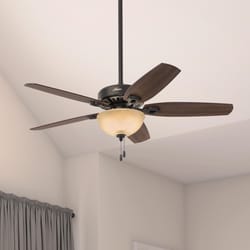 Hunter Builder Deluxe 52 in. New Bronze Brown LED Indoor Ceiling Fan