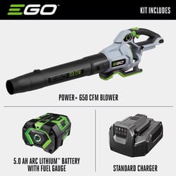EGO Power+ LB6504 180 mph 650 CFM 56 V Battery Handheld Leaf Blower Kit (Battery &amp; Charger)