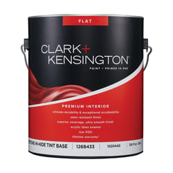 Clark+Kensington Flat Enamel Tint Base Mid-Tone Base Premium Paint Interior 1 gal