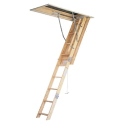 Werner 7 To 8.75 ft. Ceiling 25 in. x 54 in. Wood Attic Ladder Type I 250 lb. capacity