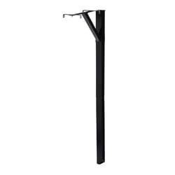 Gibraltar Mailboxes 59.9 in. Powder Coated Black Steel Mailbox Post
