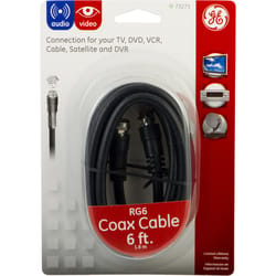 GE 6 ft. Coaxial Cable