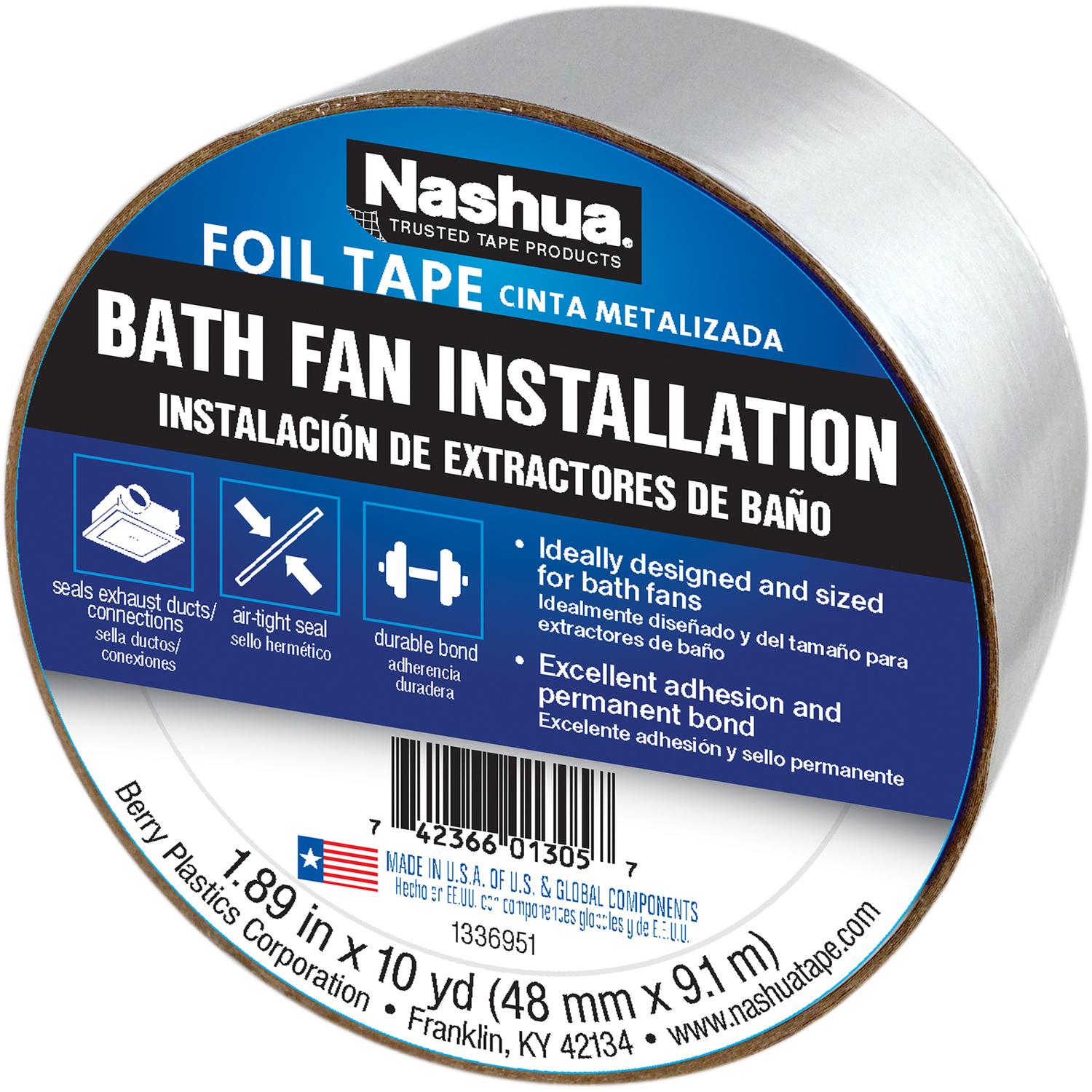 Photo 1 of Nashua 1.89 in. W X 10 yd L Silver Foil Tape