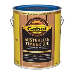 卡伯特澳大利亚木材低VOC透明天然油基澳大利亚木材油1加仑