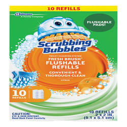 Scrubbing Bubbles FRESH BRUSH Citrus Scent Toilet Wand Refill Heads