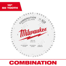 Milwaukee 10 in. D X 5/8 in. Tungsten Carbide Circular Saw Blade 50 teeth 1 pk