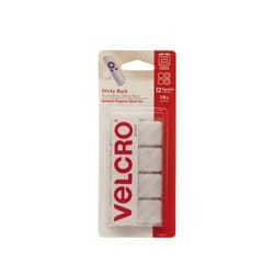 VELCRO Brand Sticky Back Small Nylon Hook and Loop Fastener 7/8 in. L 12 pk
