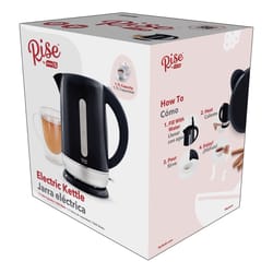 Rise by Dash Black Polypropylene 1.7 L Electric Tea Kettle