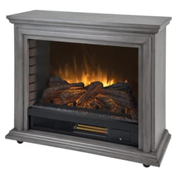 Pleasant Hearth Sheridan 31.75 in. W 1000 sq ft Dark Gray Traditional Infrared Fireplace