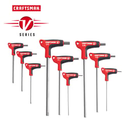 Craftsman V-Series X-Tract Technology SAE T-Handle Hex Key Set 9 pc