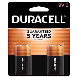 Duracell Coppertop 9-Volt Alkaline Batteries 2 pk Carded