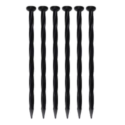 EasyFlex 8 in. L X 0.5 in. H Plastic Black Anchoring Spike
