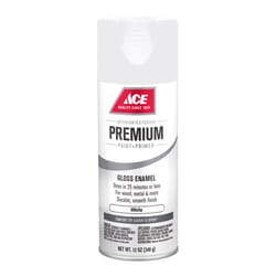 Ace Premium Gloss White Paint + Primer Enamel Spray 12 oz