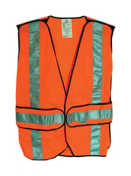 3M Scotchlite Reflective Safety Vest with Reflective Stripe Orange One Size Fits Most