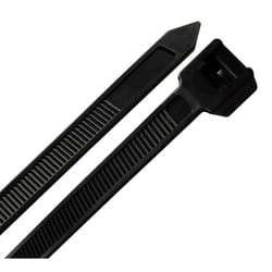 Steel Grip 18 in. L Black Cable Tie 10 pk