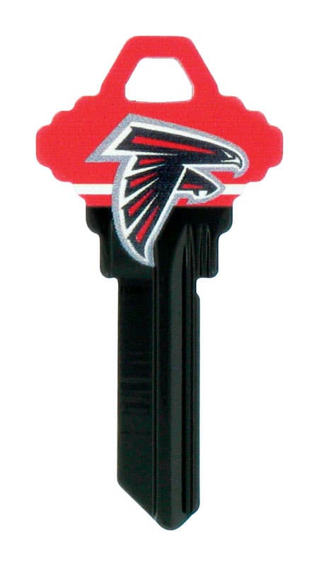 Photo 1 of 2 PACK! HILLMAN NFL Atlanta Falcons House/Office Key Blank 68 SC1 Single For Schlage Locks