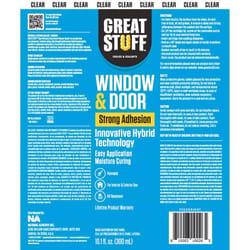 Great Stuff Clear Silane Terminated Polymer Window and Door Sealant 10.1 oz