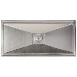 Master Flow 7.4 in. H X 15.4 in. W Mill Aluminum Foundation Vent Cover