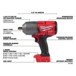 Milwaukee M18 FUEL 1/2 in. Cordless Brushless High Torque Impact Wrench Tool Only