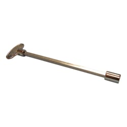 Blue Flame Silver Polished Chrome Zinc Gas Valve Key
