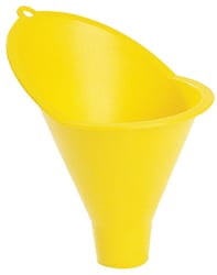FloTool Yellow 4 in. H Plastic 8 oz Radiator Funnel