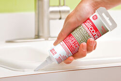 GE高级硅胶白色硅胶2厨房和浴室嵌缝密封胶2.8 oz