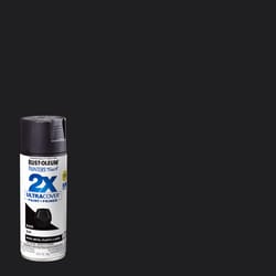 Rust-Oleum Painter's Touch 2X Ultra Cover Flat Black Paint+Primer Spray Paint 12 oz