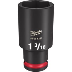 Milwaukee Shockwave 1-3/16 in. X 1/2 in. drive SAE 6 Point Deep Impact Socket 1 pc