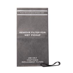 Craftsman Wet/Dry Vac Filter Bag 2.5 gal 3 pc