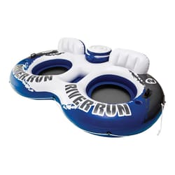 Intex River Run II Blue/White Plastic Inflatable Lounge Double Pool Float
