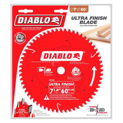 Diablo 7-1/4 in. D X 5/8 in. TiCo Hi-Density Carbide Finishing Saw Blade 60 teeth 1 pk