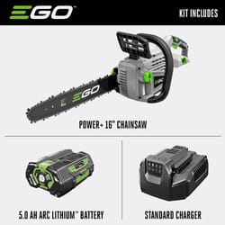 EGO Power+ CS1604 16 in. 56 V Battery Chainsaw Kit (Battery &amp; Charger)