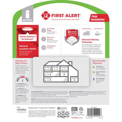 First Alert Voice and Location Alert Battery-Powered Photoelectric Smoke and Carbon Monoxide Detecto