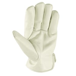 Wells Lamont Men's Driver Work Gloves Ivory L 1 pair