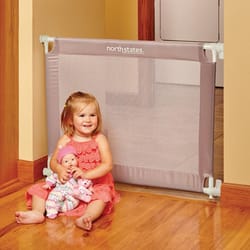 North States Gray 28 in. H X 25.2-42.6 in. W Fabric Child Safety Gate