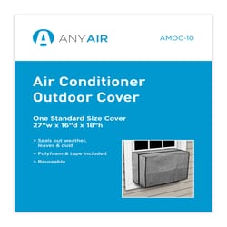 ANY AIR 18 in. H X 27 in. W Rectangle Outdoor Window Air Conditioner Cover