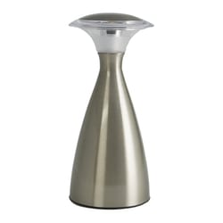 Fulcrum 9 in. Sand Nickel Portable Table Lamp