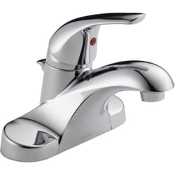 Delta Stainless Steel Pop-up Bathroom Sink Faucet 4 in.