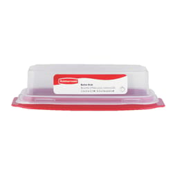 Rubbermaid Red Plastic Butter Dish 1 pk