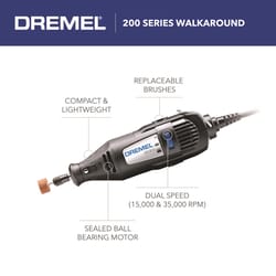 Dremel 200 Series 0.9 amps Corded 2-Speed Rotary Tool Kit