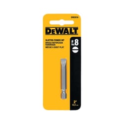 DeWalt Slotted #8 X 2 in. L Power Bit Heat-Treated Steel 1 pc