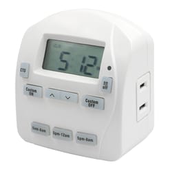 Prime EZ-Set Indoor Digital Timer 125 V White