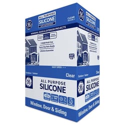 GE Window & Door Clear Silicone 1 Window and Door Caulk Sealant 10.1 oz