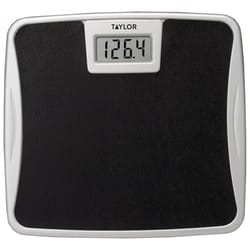Taylor 330 lb Digital Bathroom Scale Black/Silver