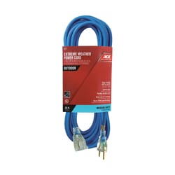 Ace Outdoor 25 ft. L Blue Extension Cord 14/3 SJOW